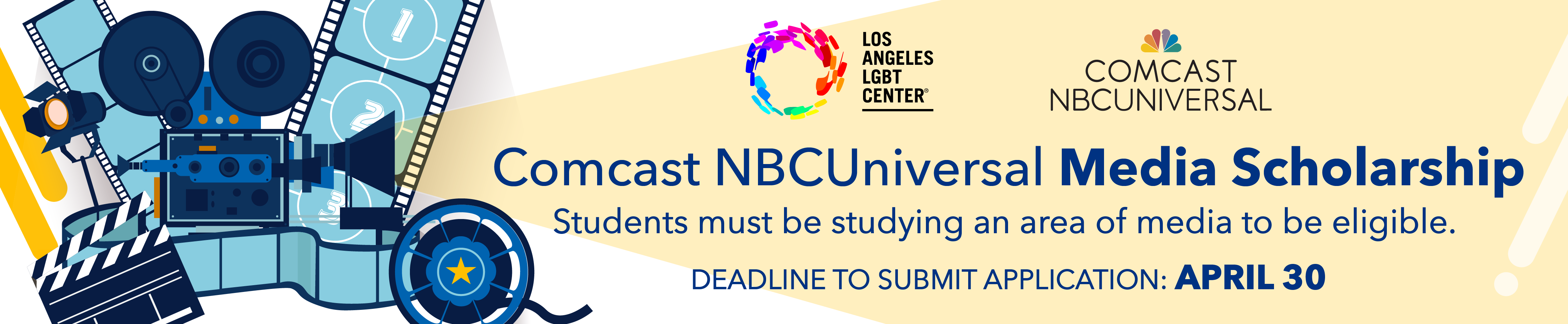 Comcast NBCUniversal Media Scholarship 
Deadline: April 30, 2022